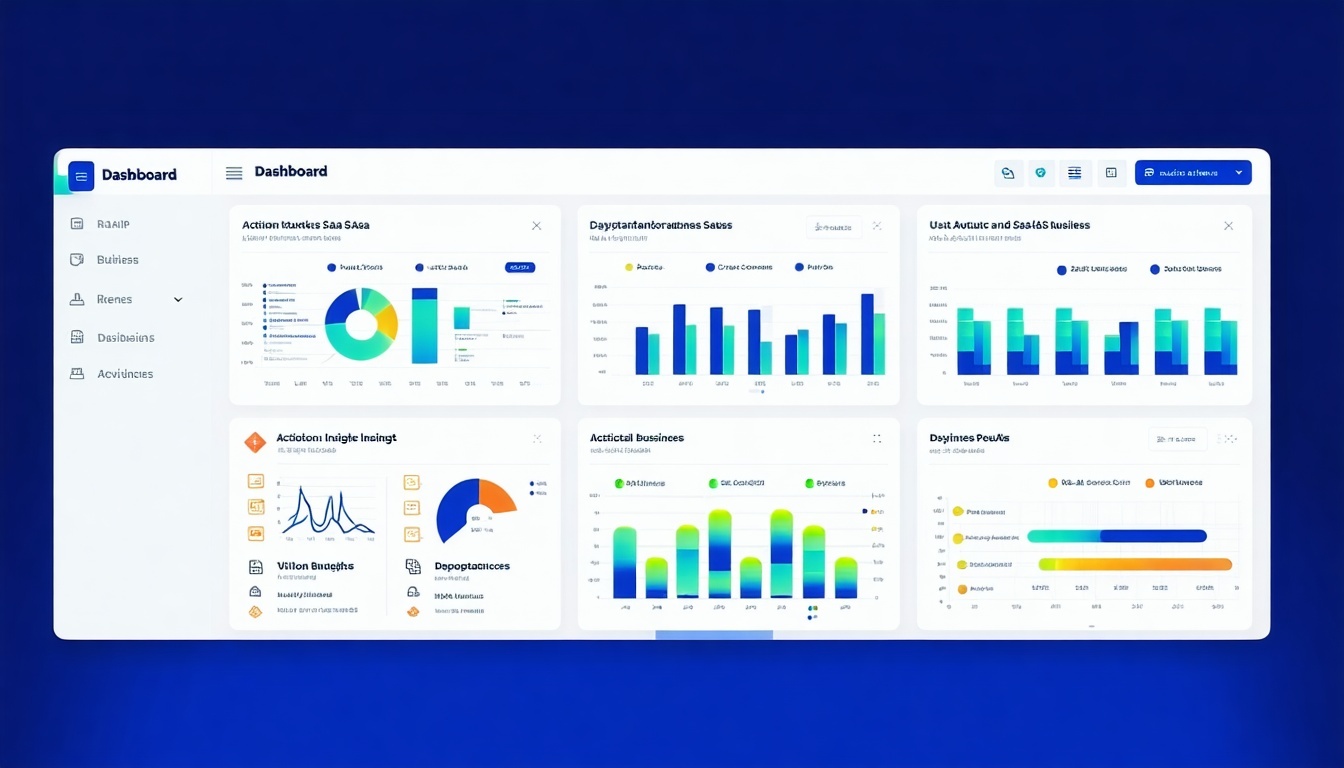 A dynamic dashboard displaying various analytics a